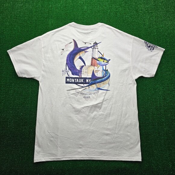 Guy Harvey Other - Guy Harvey Tshirt Mens‎ XL White Fishing Casual The Offshore Open 2022 New York